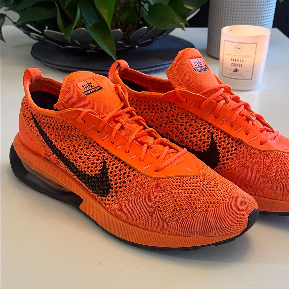 Nike Flyknit Bright Orange Running Sneakers